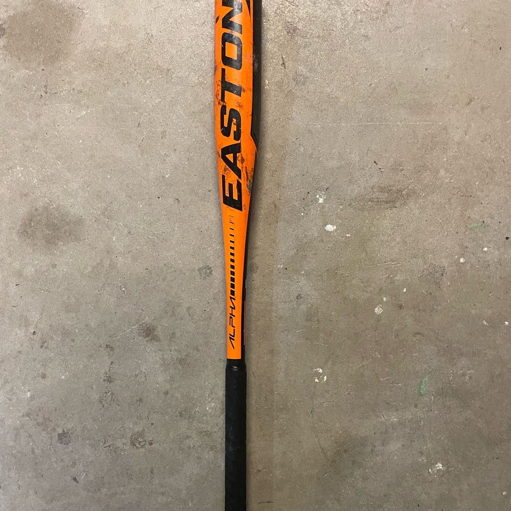 Easton Alpha Baseball Bat - Orange and Black